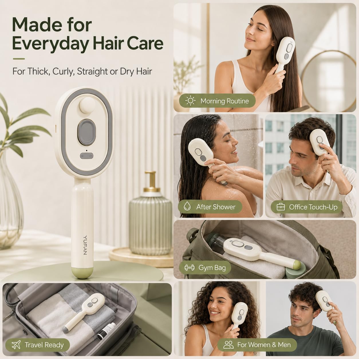 Massage - Escova Massageadora Elétrica 2 em 1