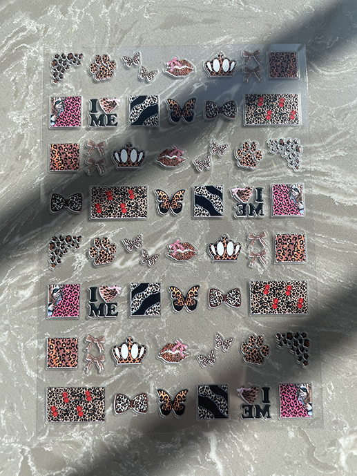 Nail Art - Mini Adesivos de PVC com Padrão