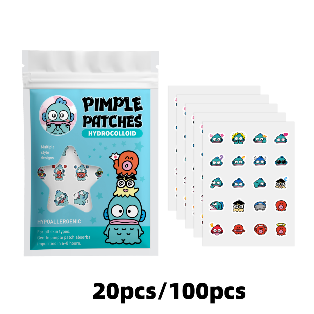 Hydrocolloid Pimple Patch - 100/20PCS Adesivos Hidrocoloides para Espinhas em