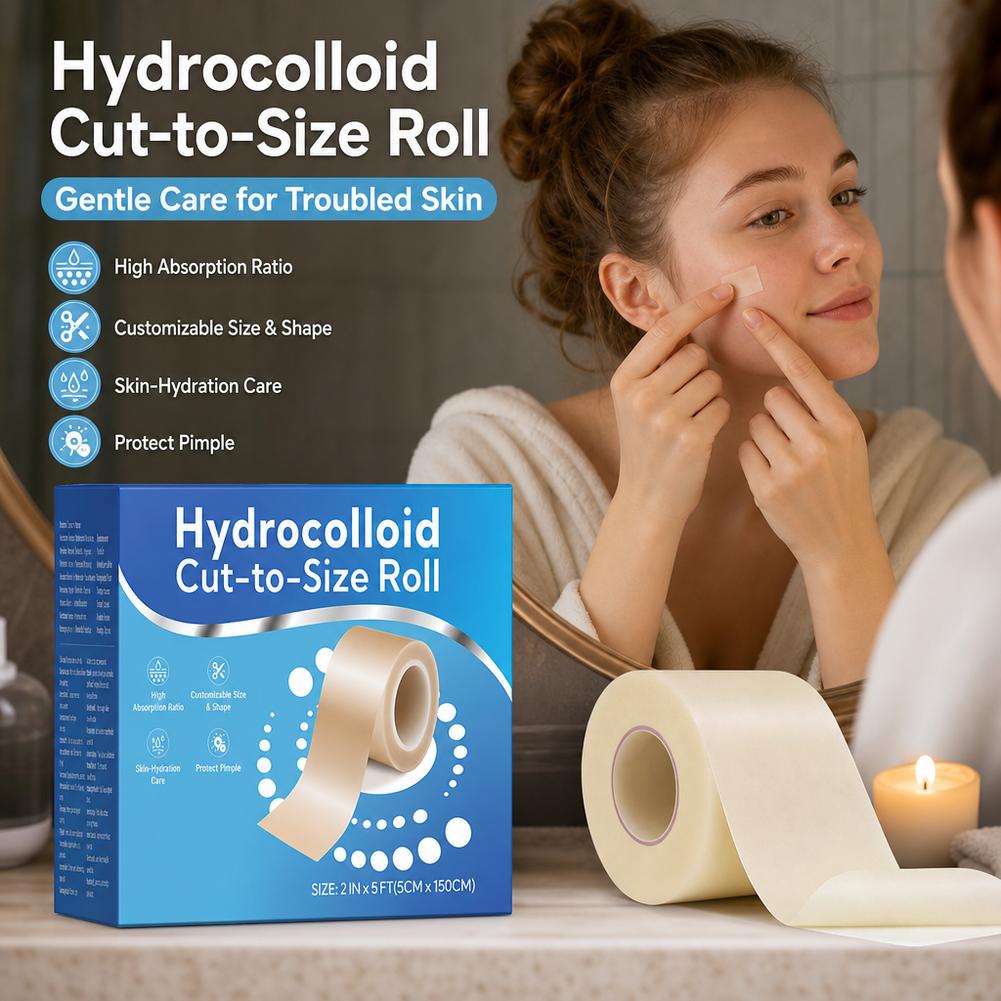 Hydrocolloid Pimple Patch - Rolo de Adesivos Hidrocoloides para Acne
