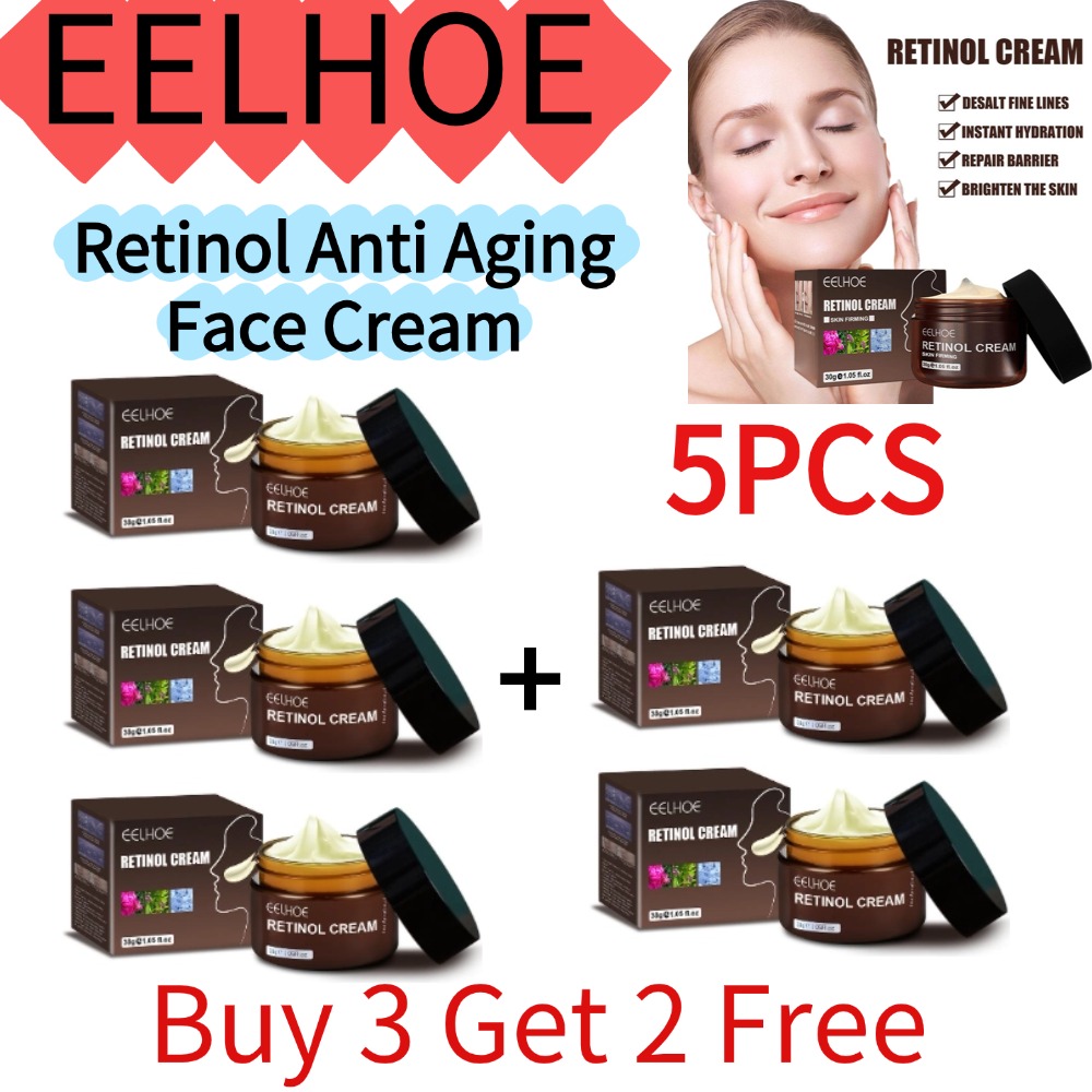 EELHOE 1/2/3/5PCS (Compre 3 e  - Retinol Anti Wrinkle Cream avaliação e preço