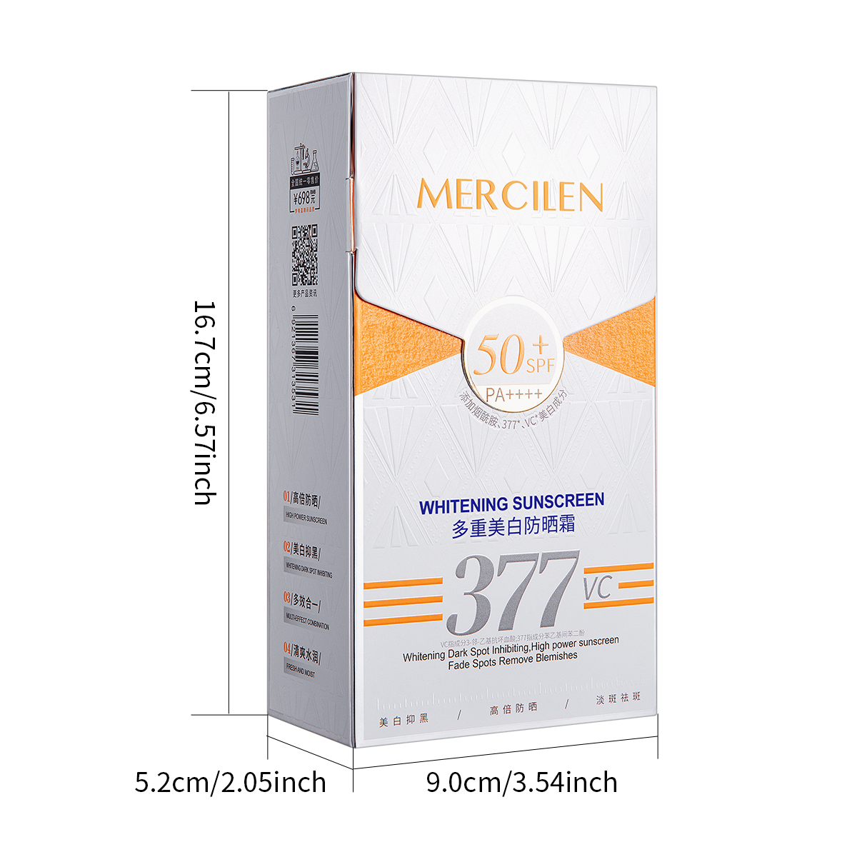 Protetor Solar Mercilen 30g, S - Spf 50 Waterproof Sunscreen avaliação e preço