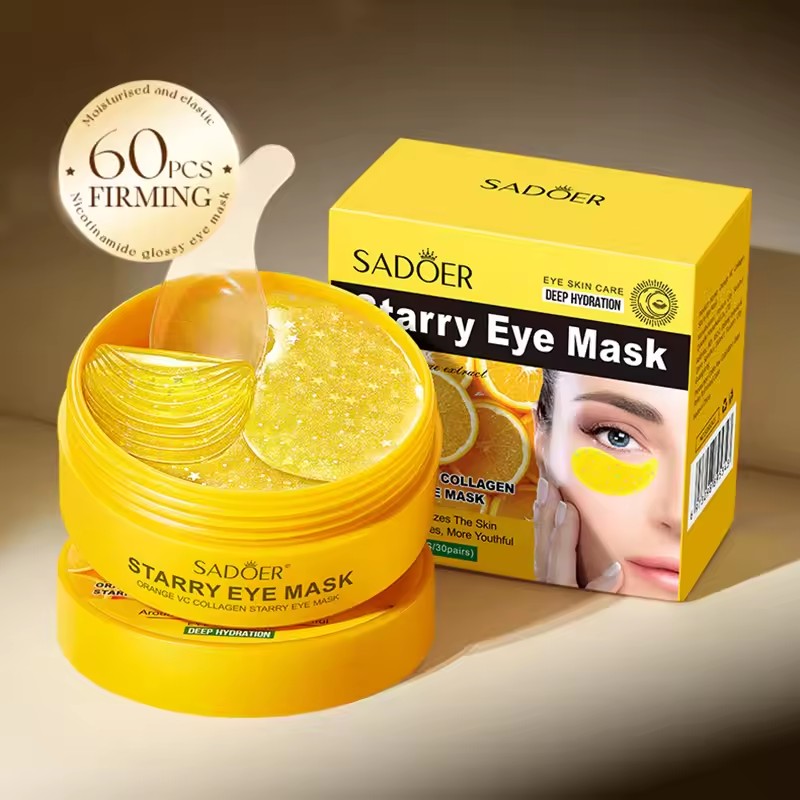 60 pçs sadoer vitamina c crist - Collagen Under Eye Patches avaliação e preço