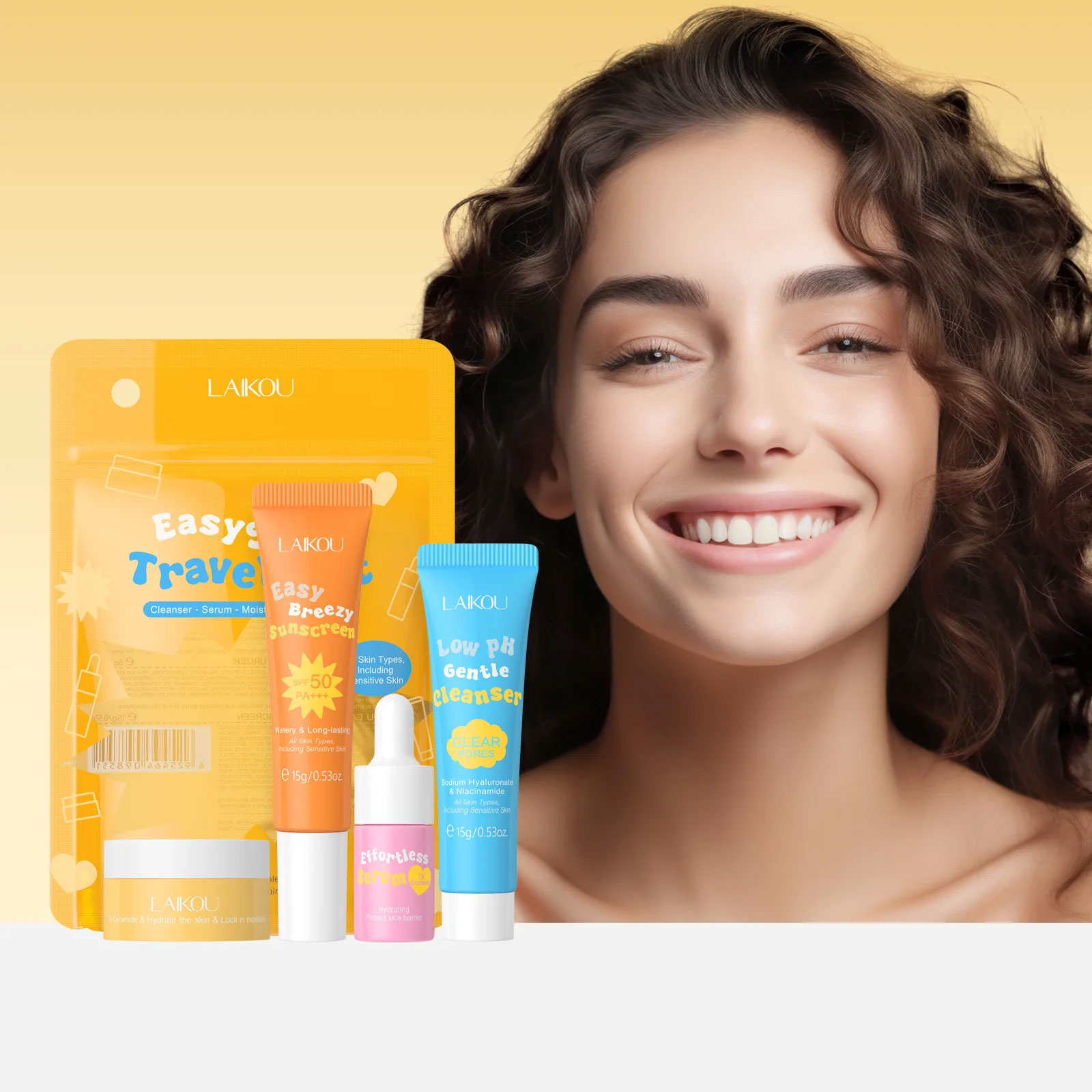 4 pçs laikou ceramida terno de - Hyaluronic Acid Facial Serum avaliação e preço