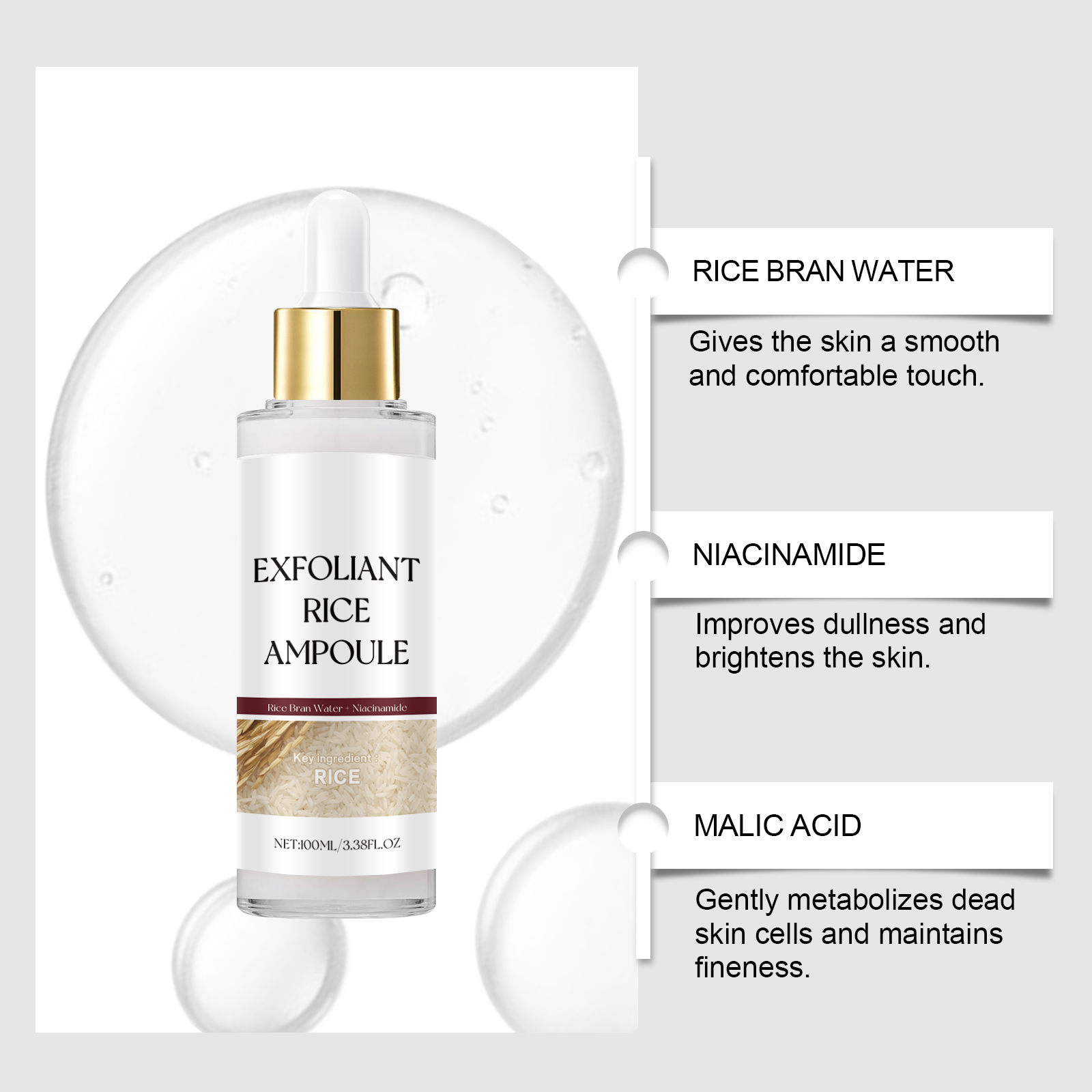 Ampola Esfoliante de Arroz, Sé - Niacinamide Pore Shrinking Essence avaliação e preço