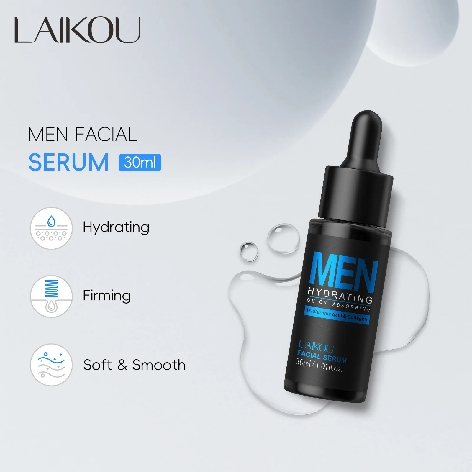 Soro facial masculino 30ml, hi - Hyaluronic Acid Facial Serum avaliação e preço