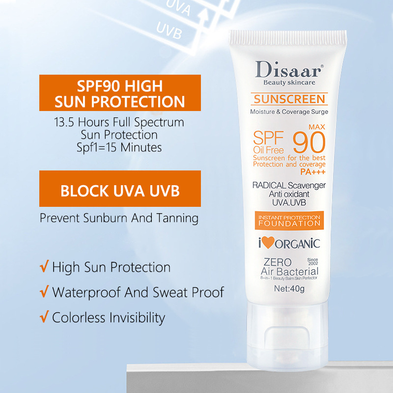 Protetor solar corporal facial - Spf 50 Waterproof Sunscreen avaliação e preço