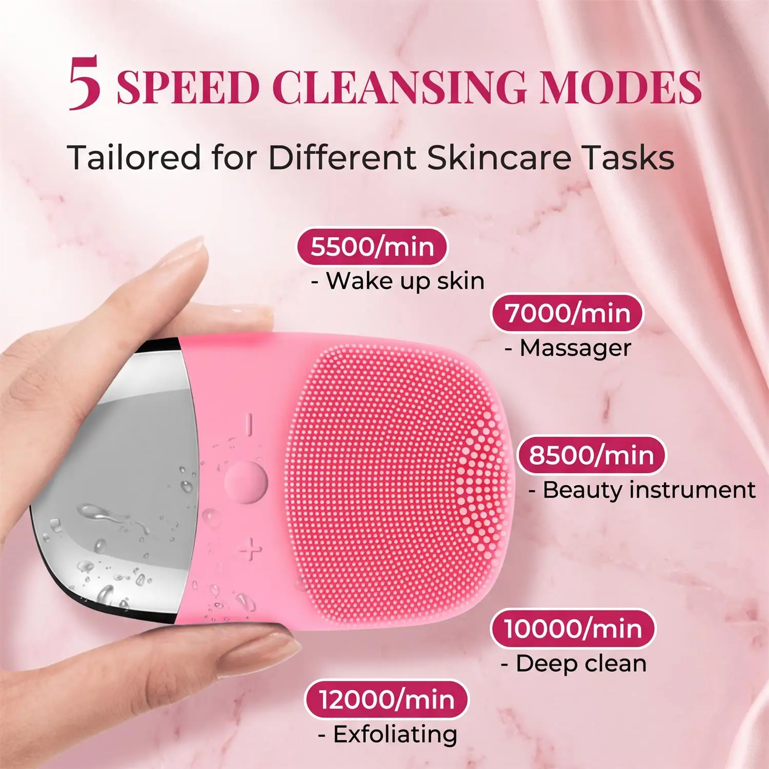 Escova de limpeza facial elétr - Silicone Face Scrubber Electric avaliação e preço