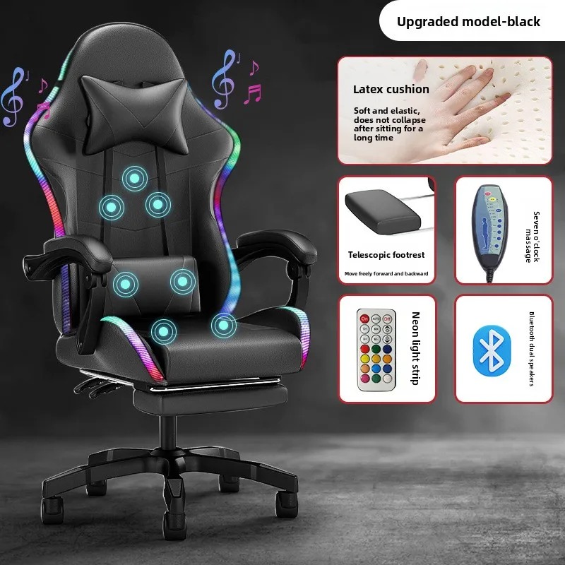 Cadeira Gamer com Luzes, Caixa - Massage avaliação e preço